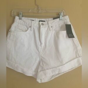 Wild Fable White Denim Highest Rise Mom Shorts Size 4